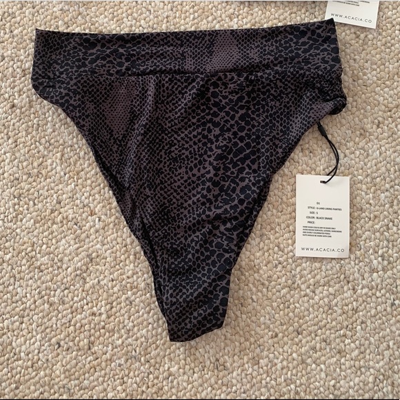 acacia swimwear Other - ACACIA Black snake g-land swim/intimates $90 ven